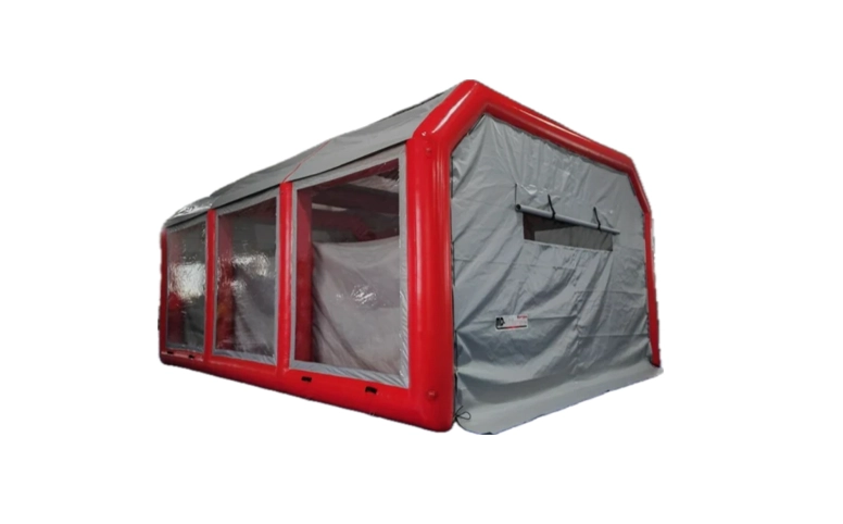 Mobiele straalcabine 6x4 meter huren - Zandstraal24
